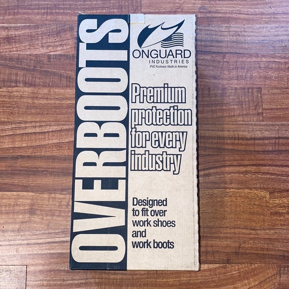 OVERSHOES MENS LOW CUT SYNTHETIC RUBBER BLACK NONSKID - Picture 2 of 5